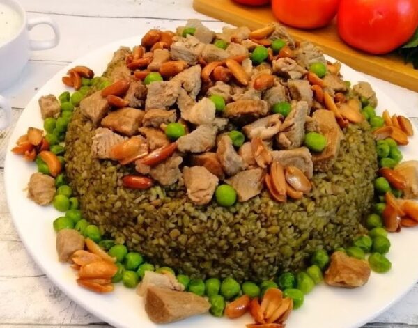 فريكة اللحم من مطعم الترك